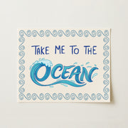 Take Me To The Ocean - Poster costiero