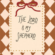 The Lord is my Shepherd with Red Bow - Art mural pour chambre de bébé et enfants