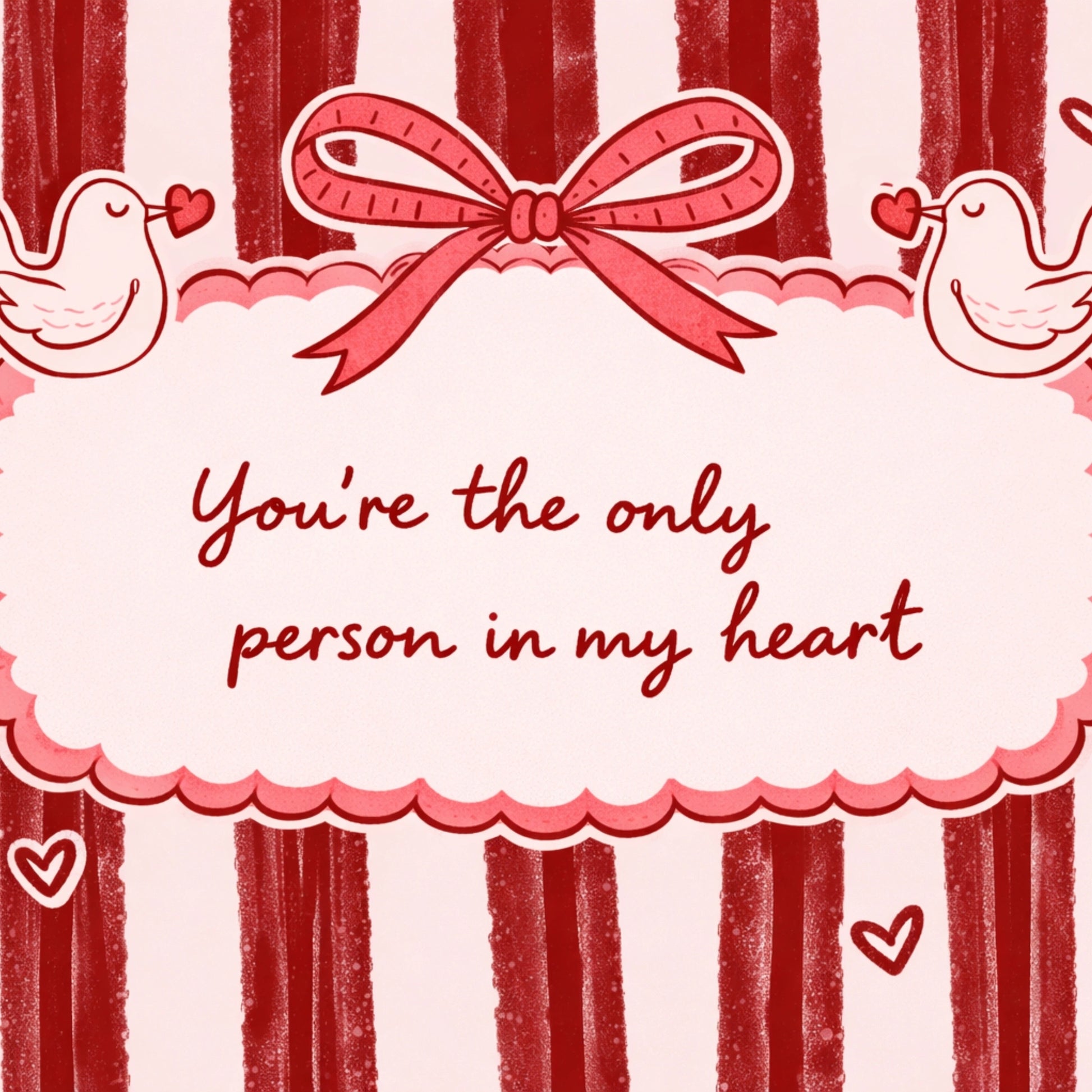 Décoration d'amour rose et rouge