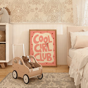 Cool Girl Club Wavy Lettering – Nursery & Kids Wall Art