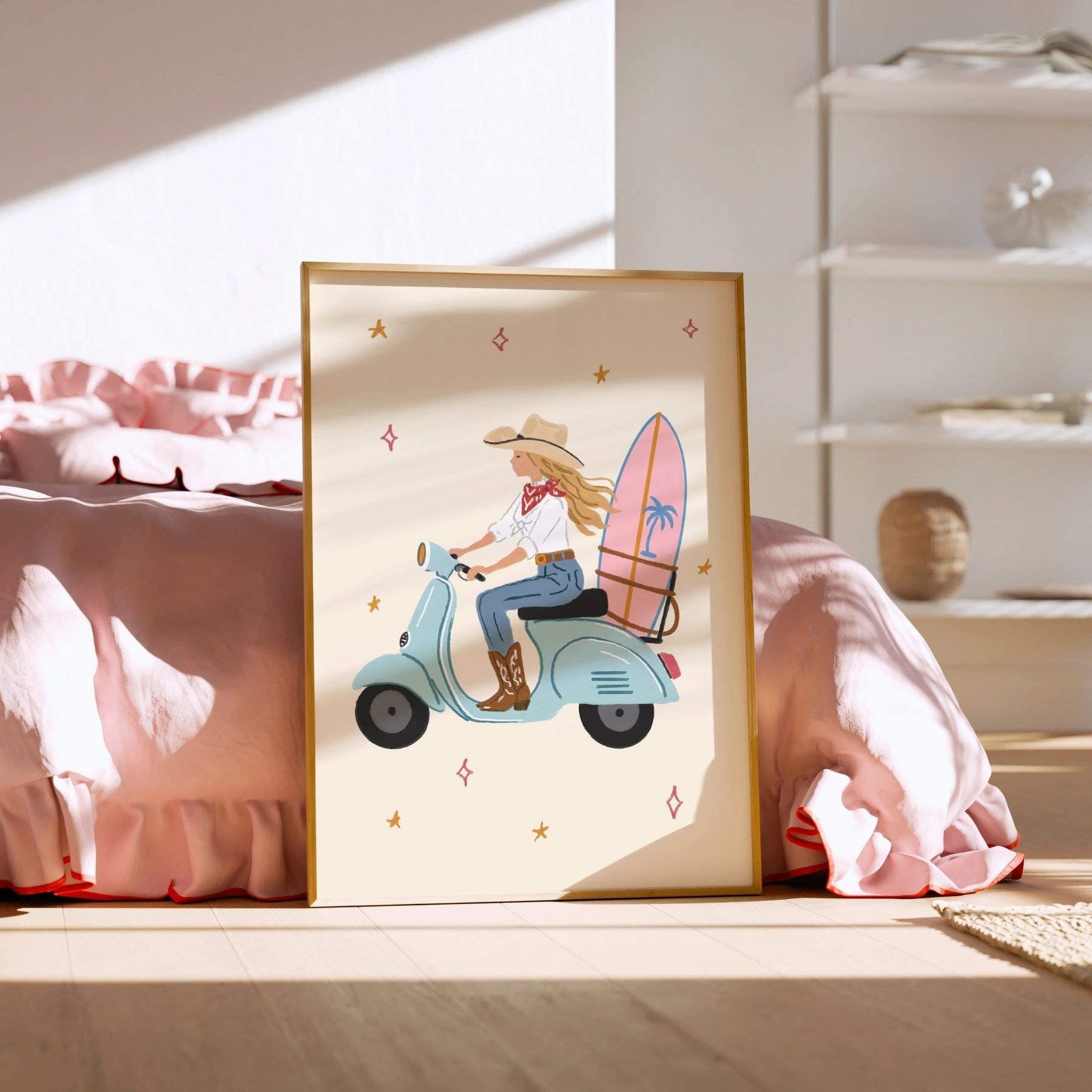 Affiche de Vespa surf