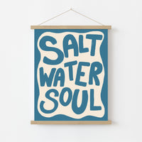 Décoration murale « Âme d'eau salée » - Impression côtière audacieuse