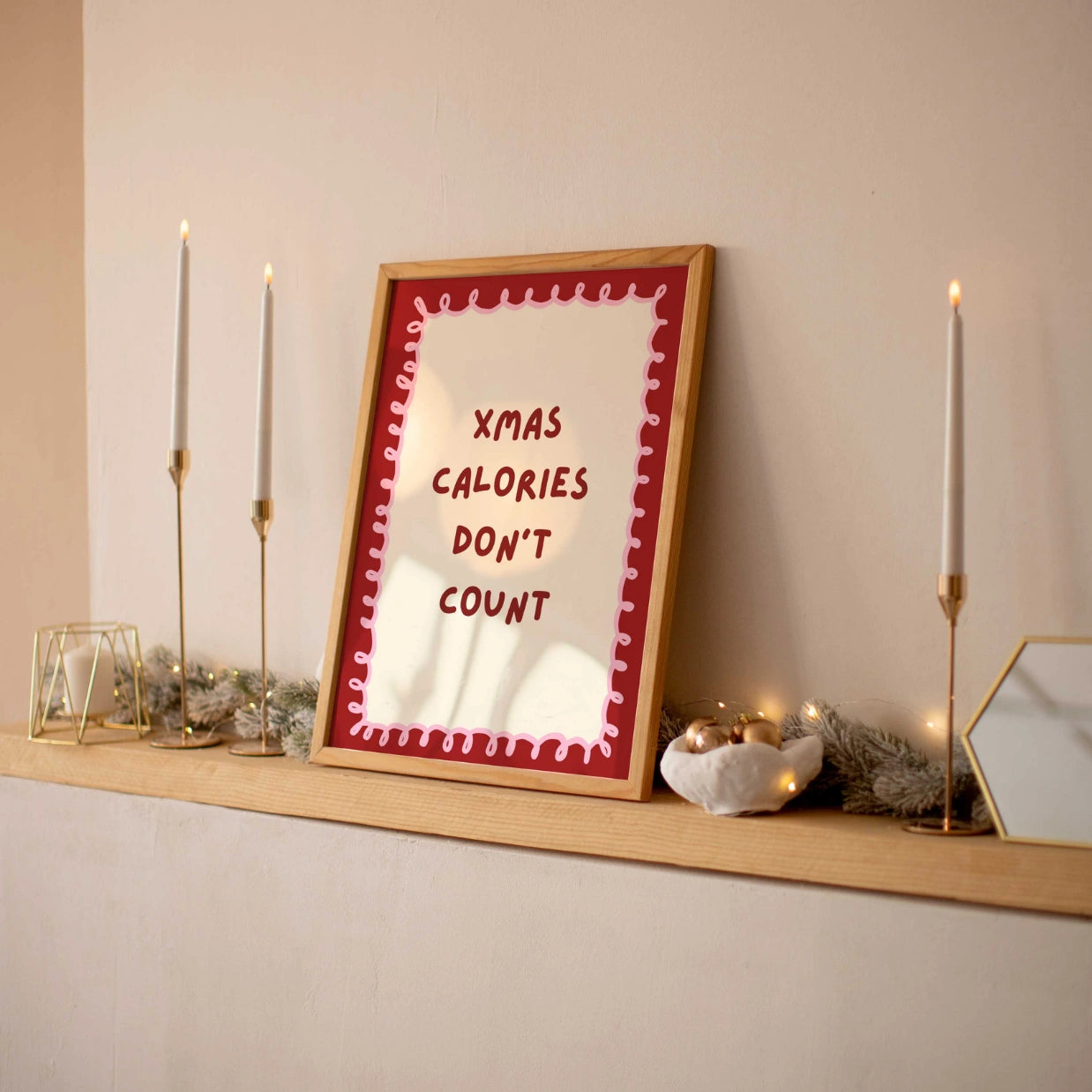 Xmas Calories Don’t Count Poster