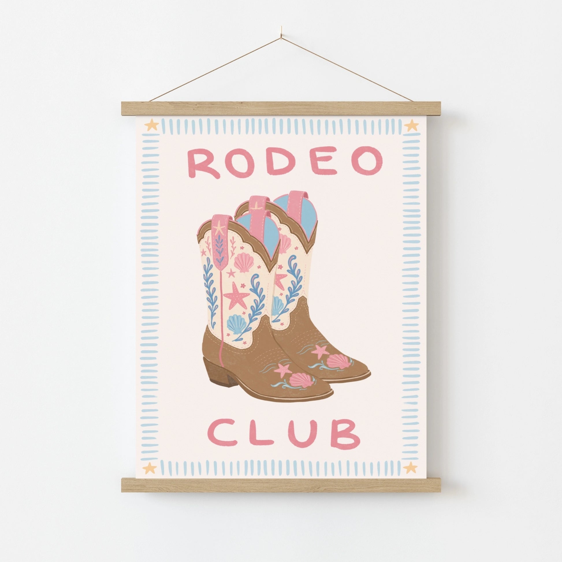 Coastal Cowgirl Boots Wall Art