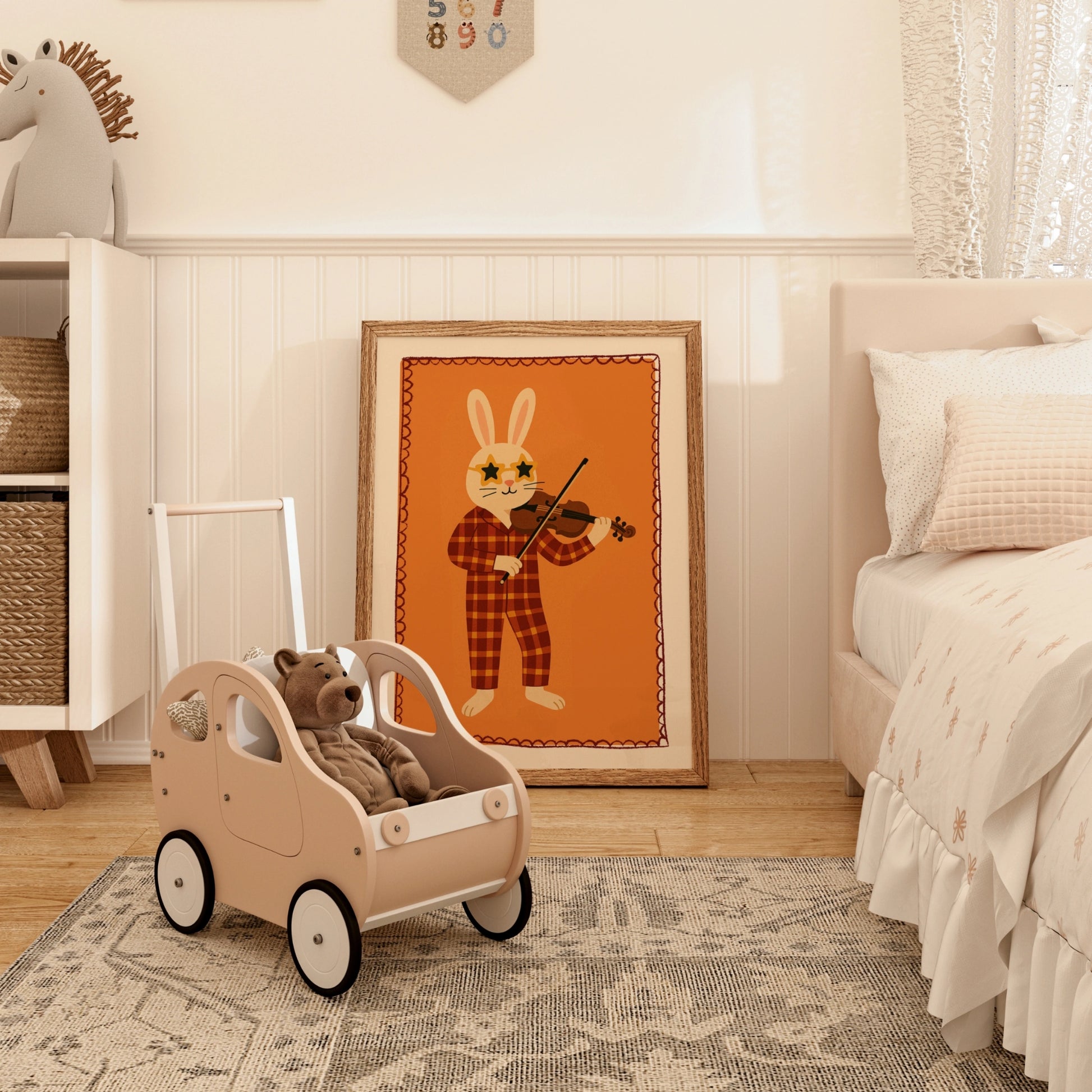 Impression pour chambre d'enfant : chiot et chaton – Décoration murale animalière mignonne pour enfants