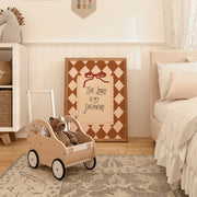 The Lord is my Shepherd with Red Bow - Art mural pour chambre de bébé et enfants