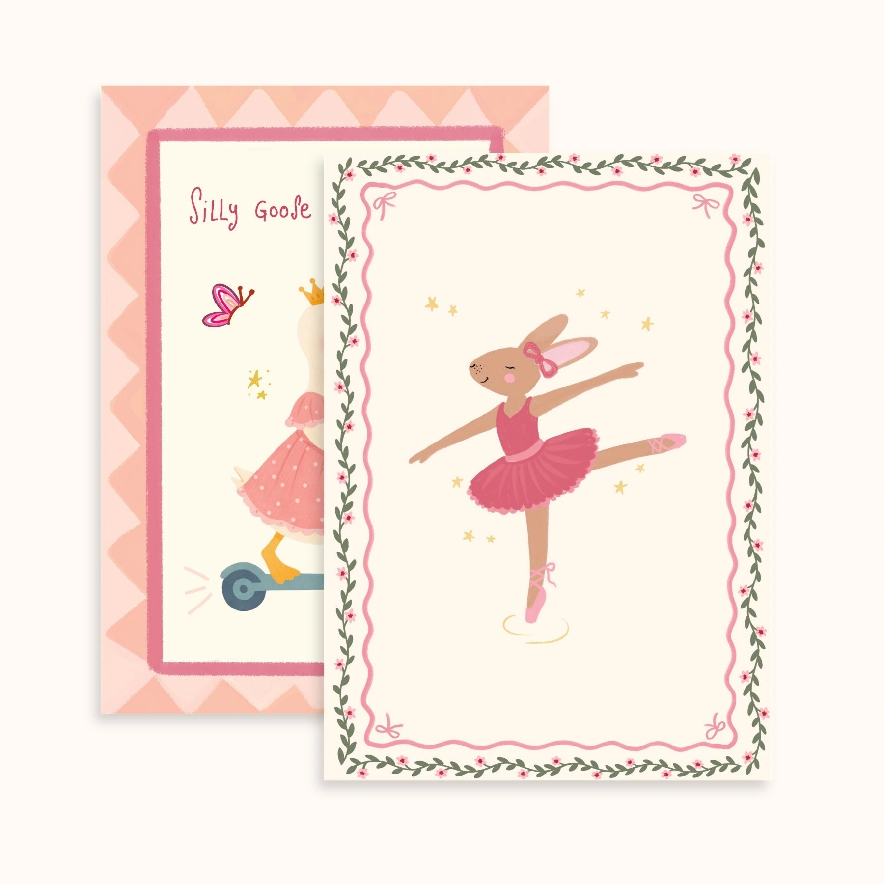 Set de 2 láminas de pared para habitación de niña