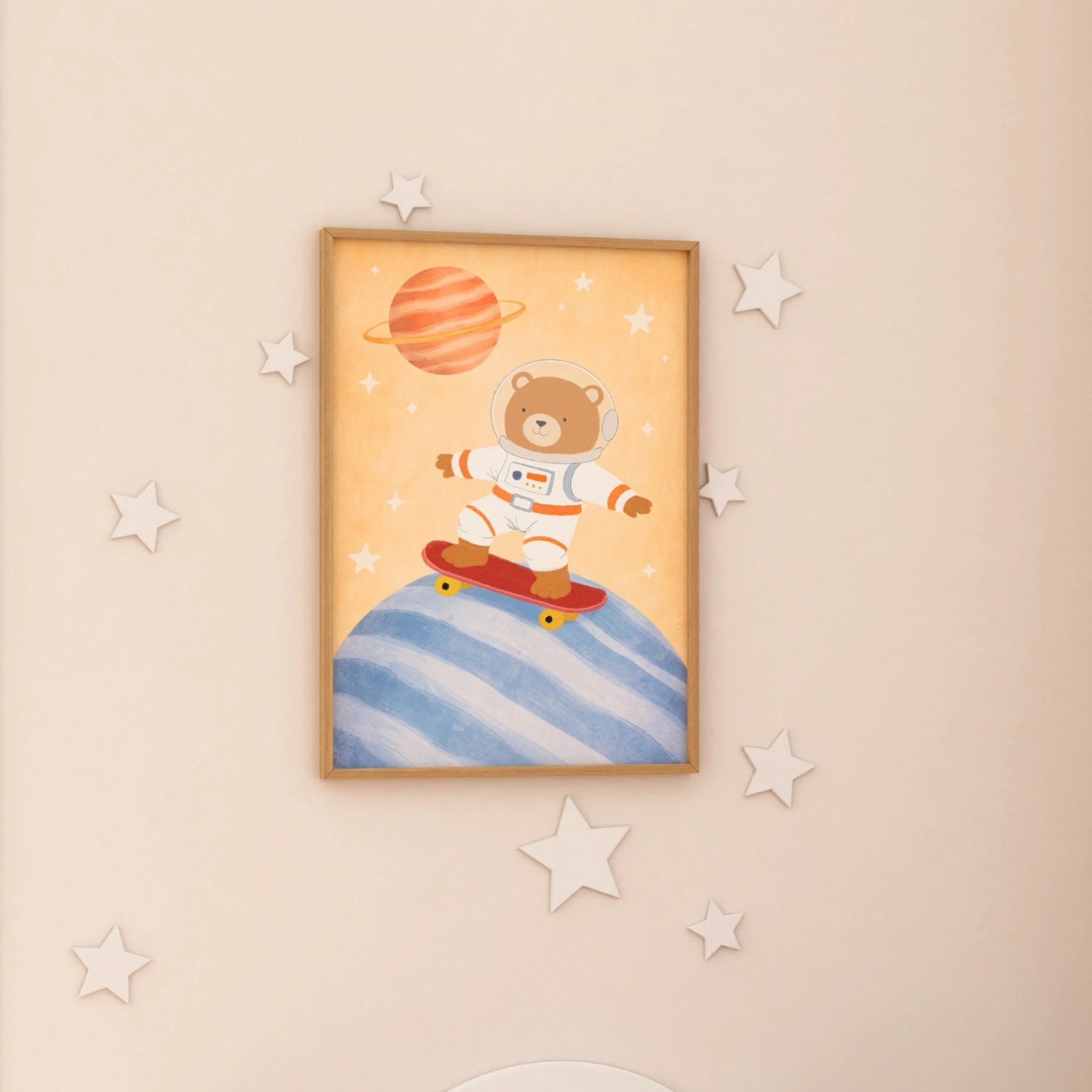 Decorazione camera per bambini dello spazio
