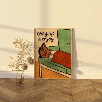 Cozy Autumn Wall Art - Relaxing Fall Quote Print