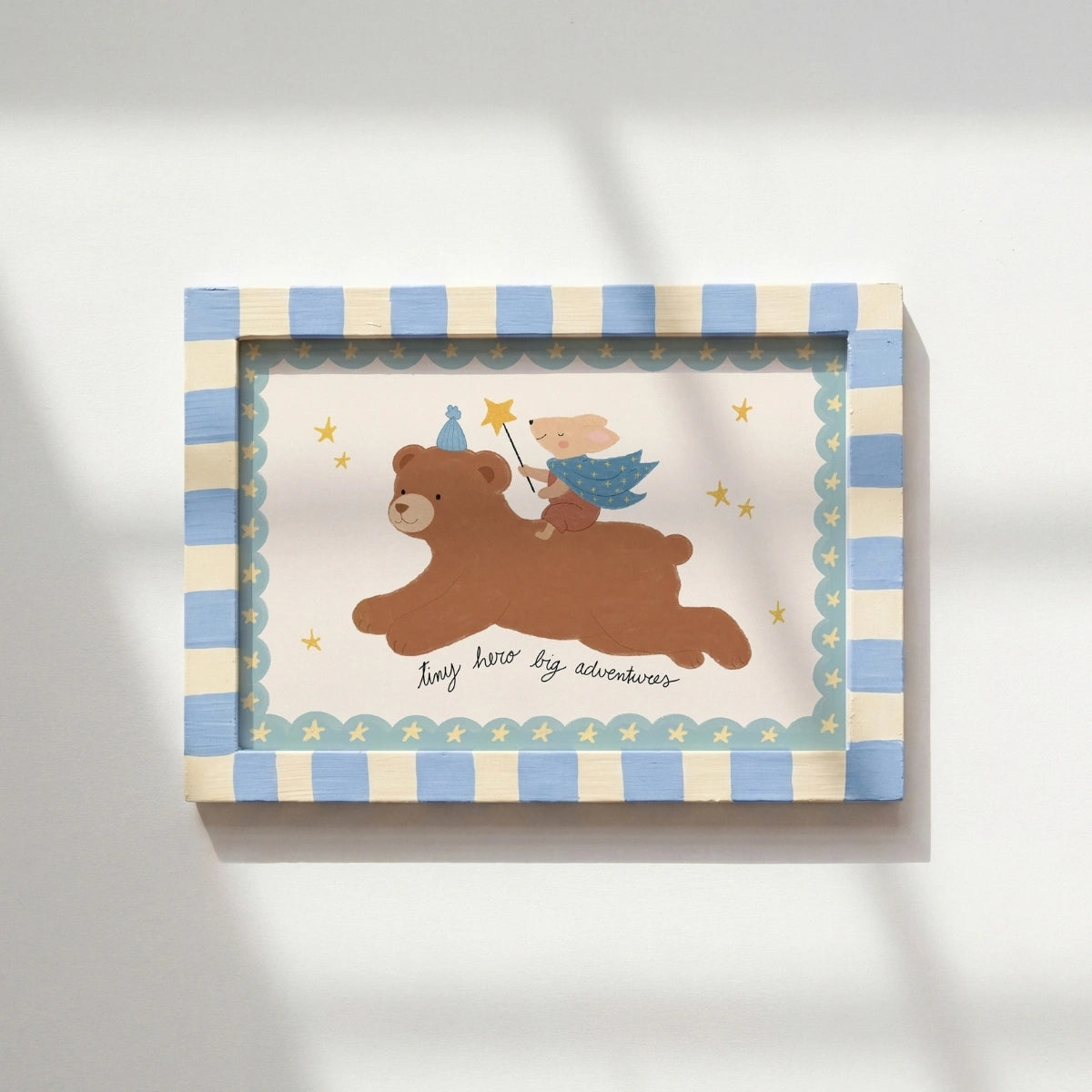 Tiny Hero Big Adventures Nursery Wall Art, Space Nursery Decor