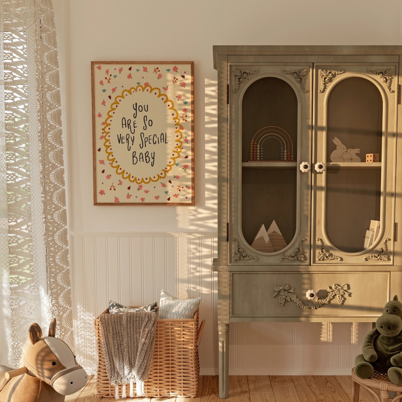 Arte murale floreale vintage