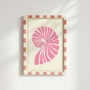 Pink Seashell - Poster costiero