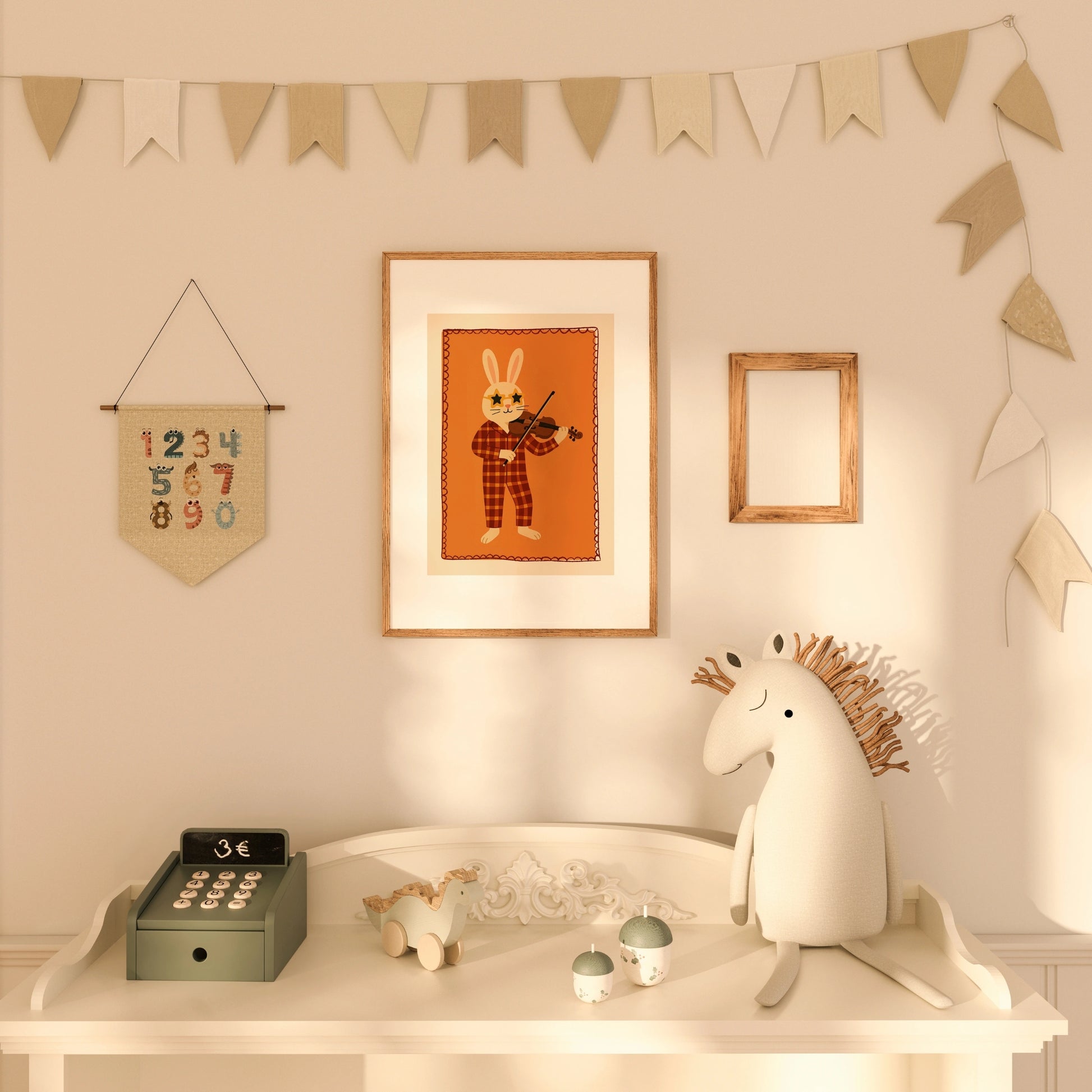Impression pour chambre d'enfant : chiot et chaton – Décoration murale animalière mignonne pour enfants
