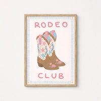 Coastal Cowgirl Boots Wall Art