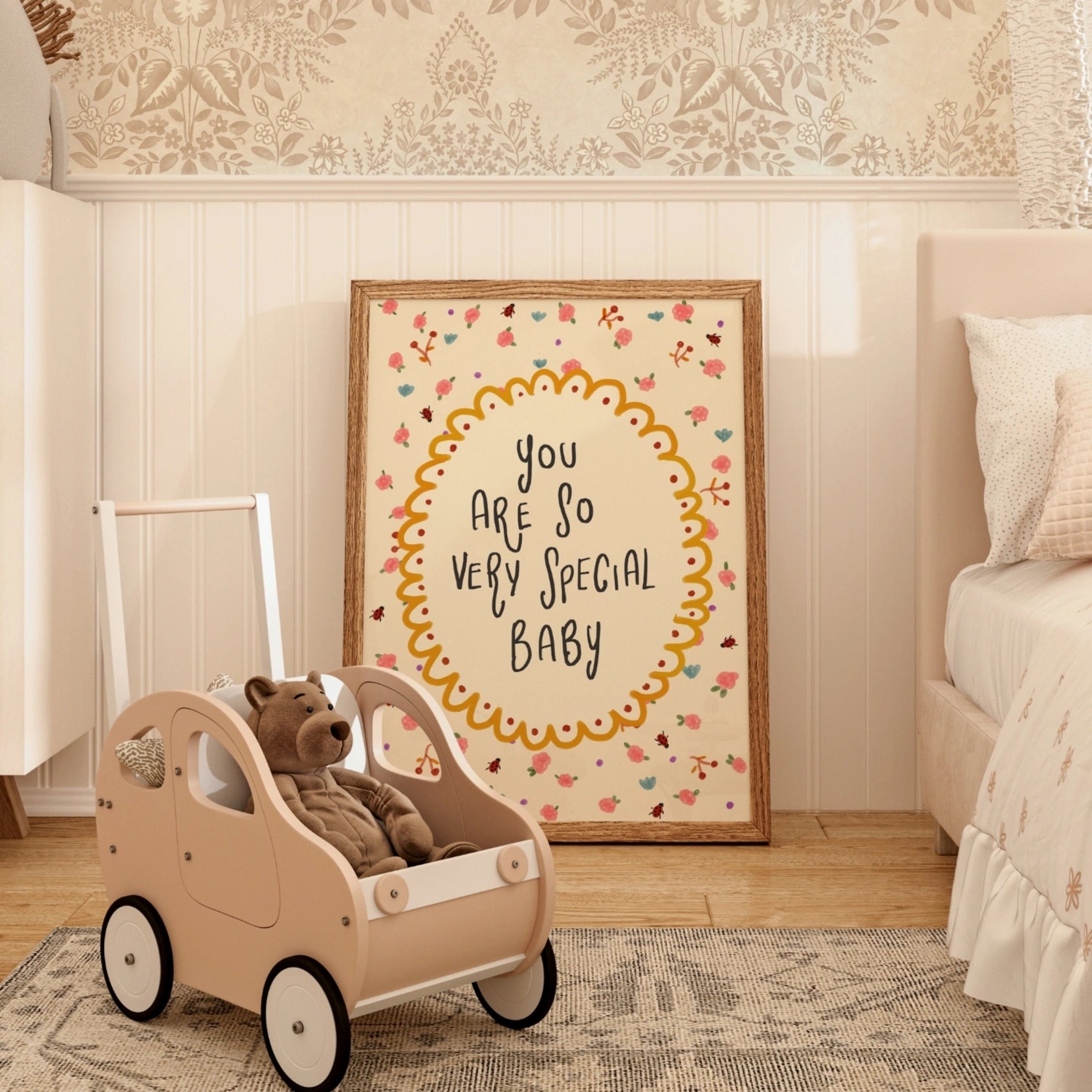 Arte murale floreale vintage