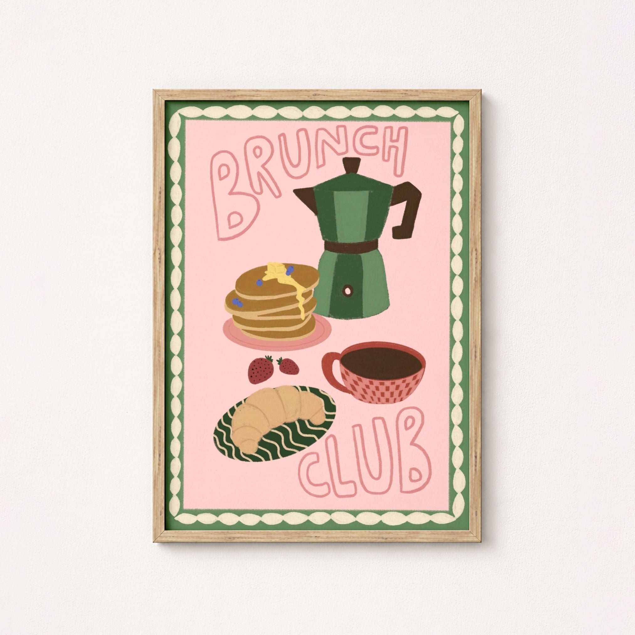 Brunch Club Kitchen Poster