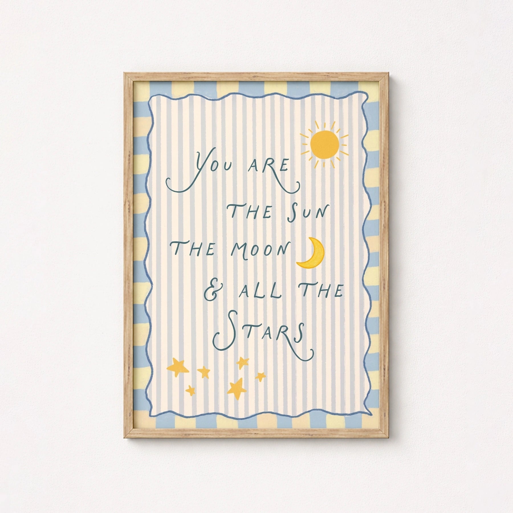 Stampa con citazione celestiale