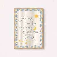 Stampa con citazione celestiale