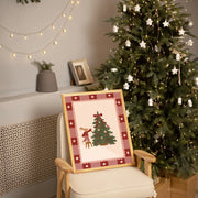 Hase schmückt den Weihnachtsbaum – Weihnachtsposter