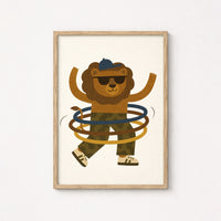 Cool Lion Nursery Print