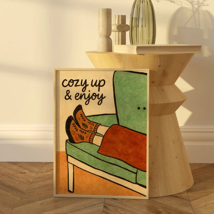Cozy Autumn Wall Art - Relaxing Fall Quote Print