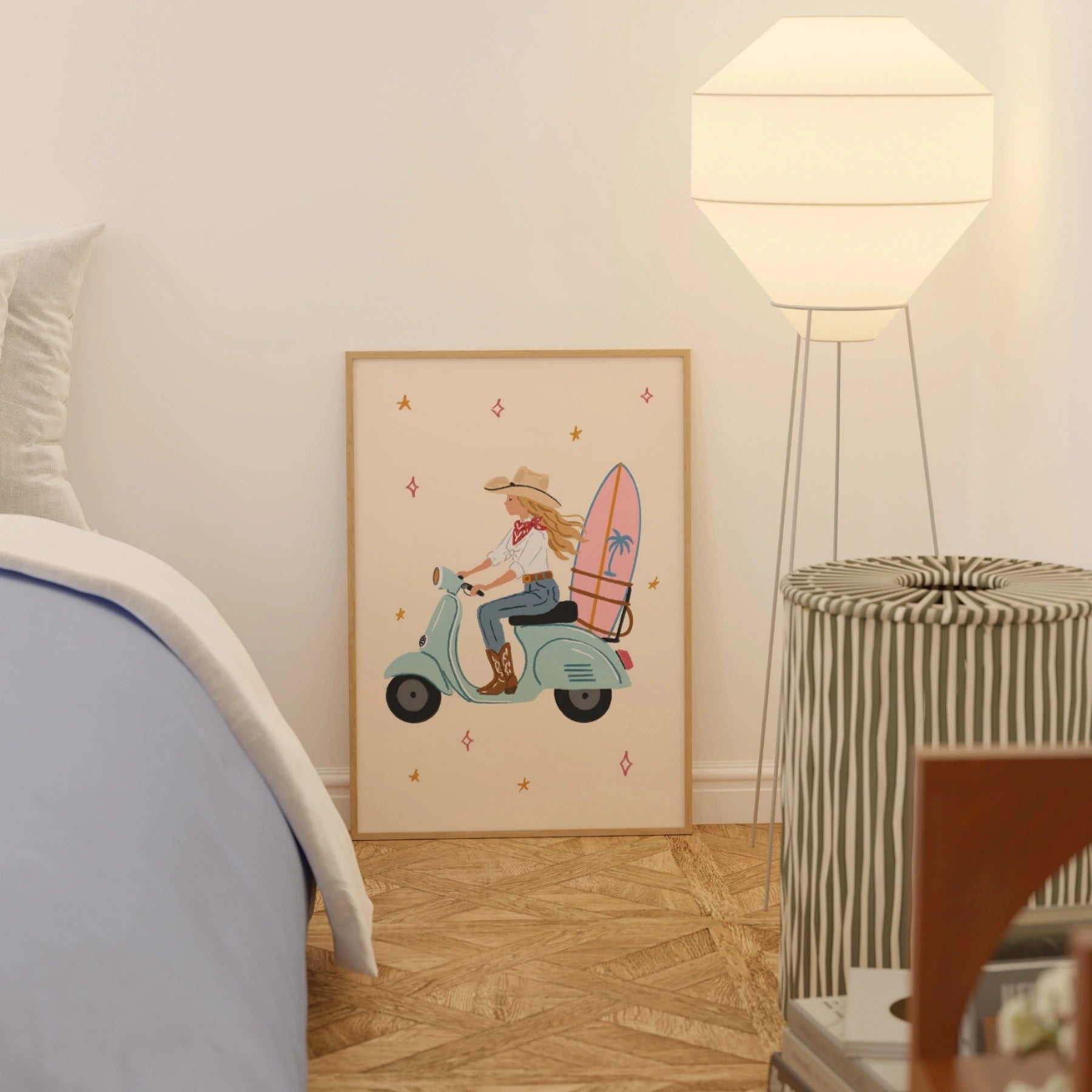 Affiche de Vespa surf