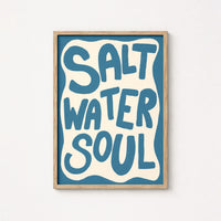 Décoration murale « Âme d'eau salée » - Impression côtière audacieuse