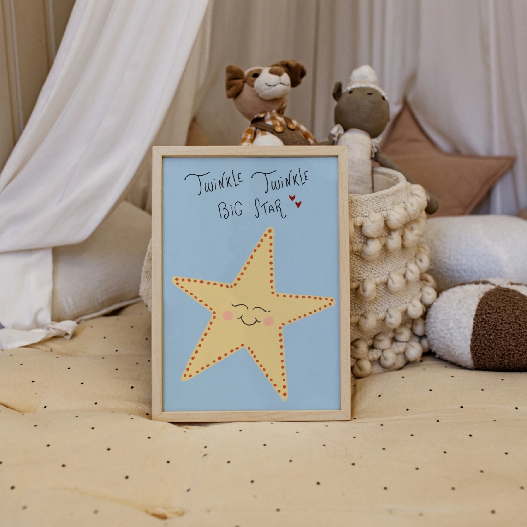 Impression de chambre d'enfant éléphant - Décoration murale Dream Big Little One