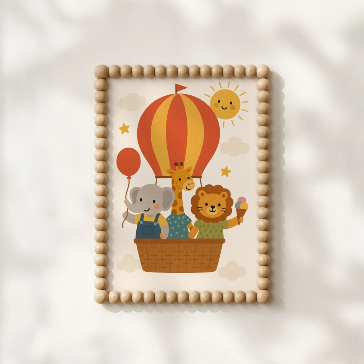 Animal Nursery Wall Art, Colorful Kids Decor