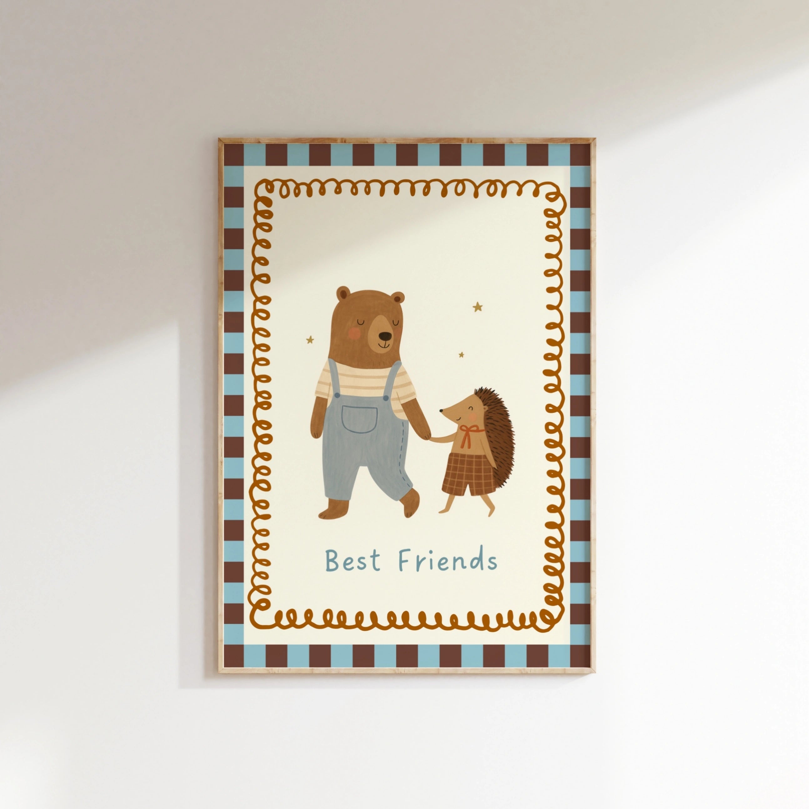 Best Friends Nursery Print, Vintage Nursery Decor