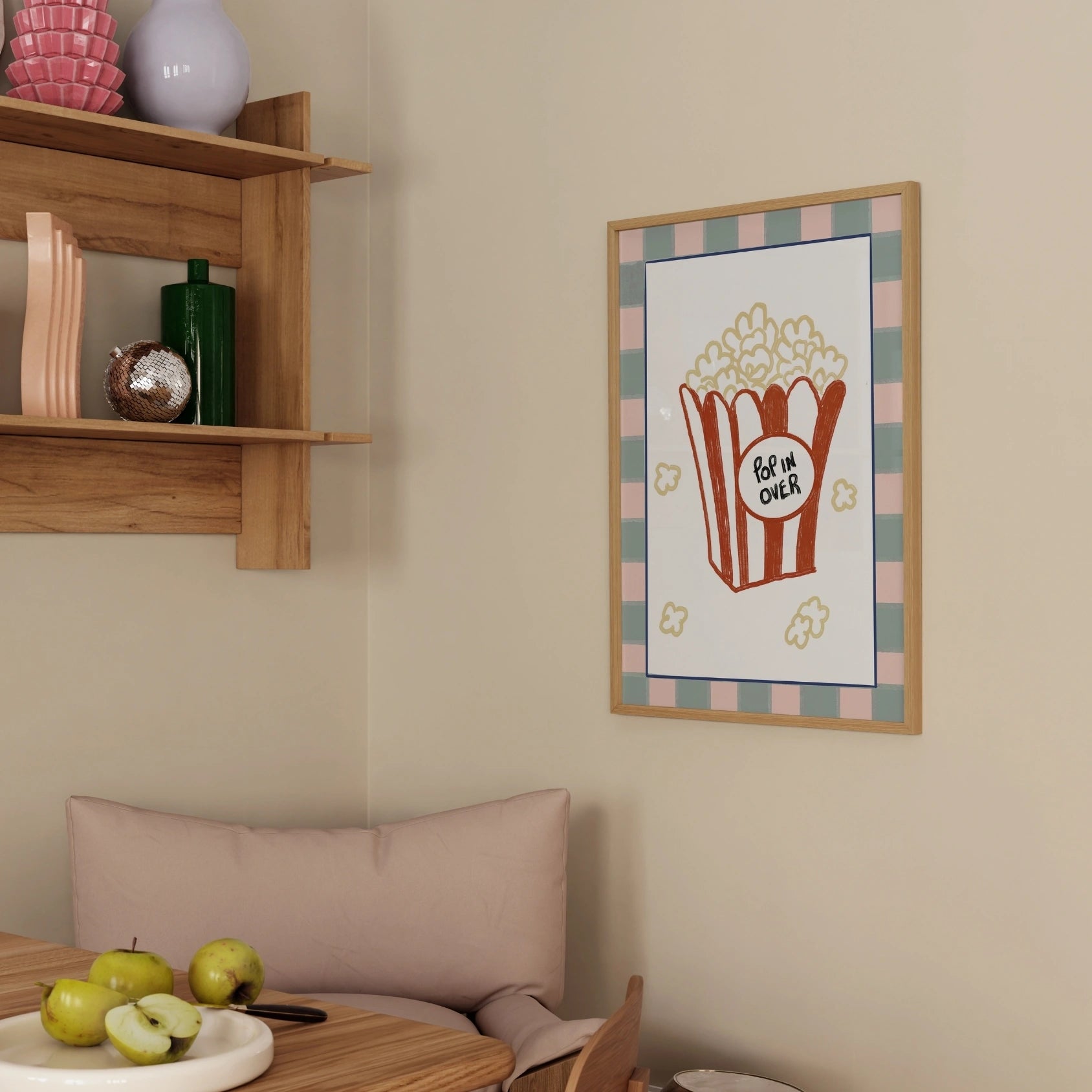Popcorn Kitchen Wall Art, Kitchen Wall Decor