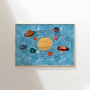 Watercolor Solar System – Nursery & Kids Wall Art