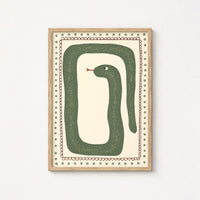 Playful Reptile Illustration