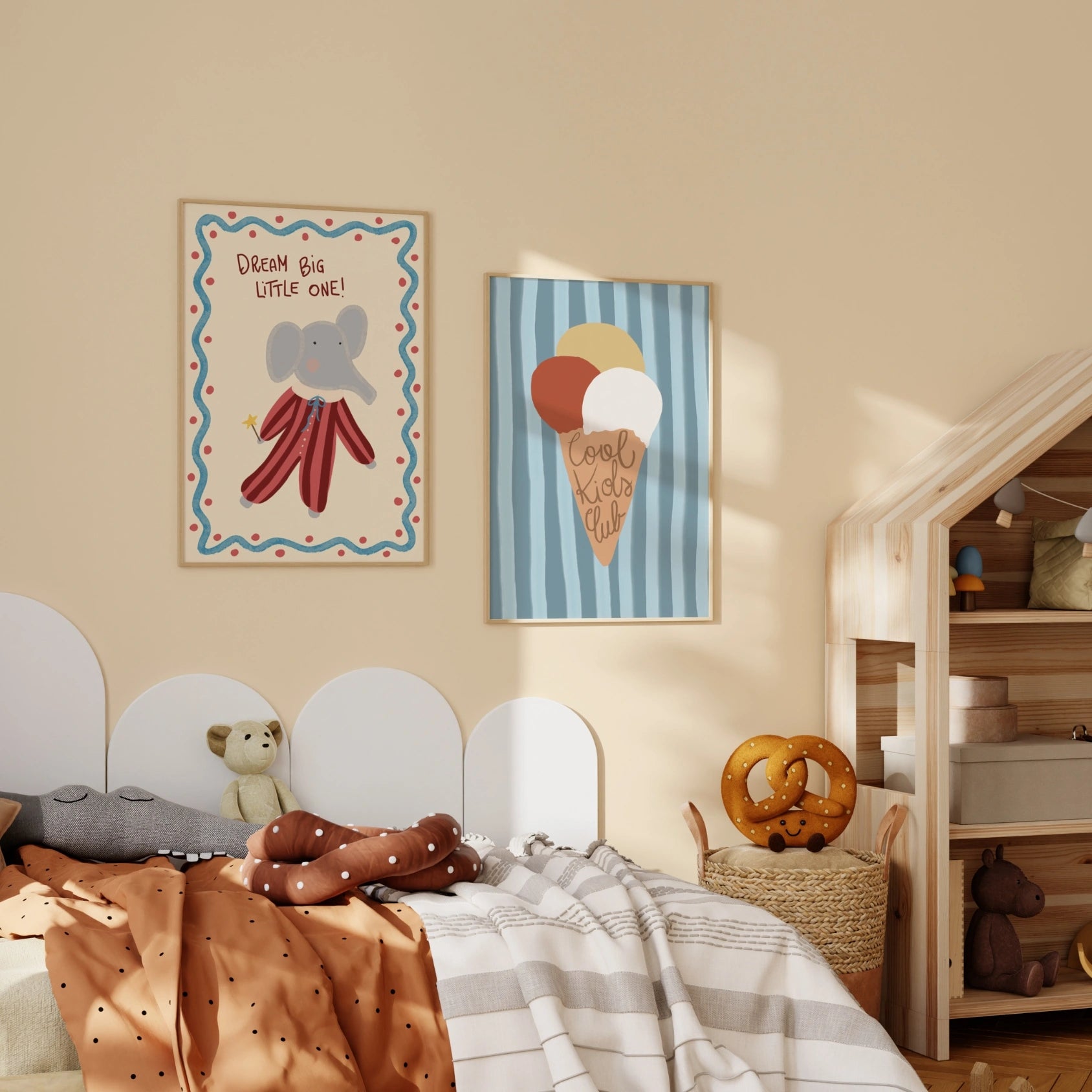 Set de 2 láminas decorativas mágicas para habitación infantil