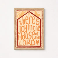 Joy in the House of the Lord Print – Christian Wall Art