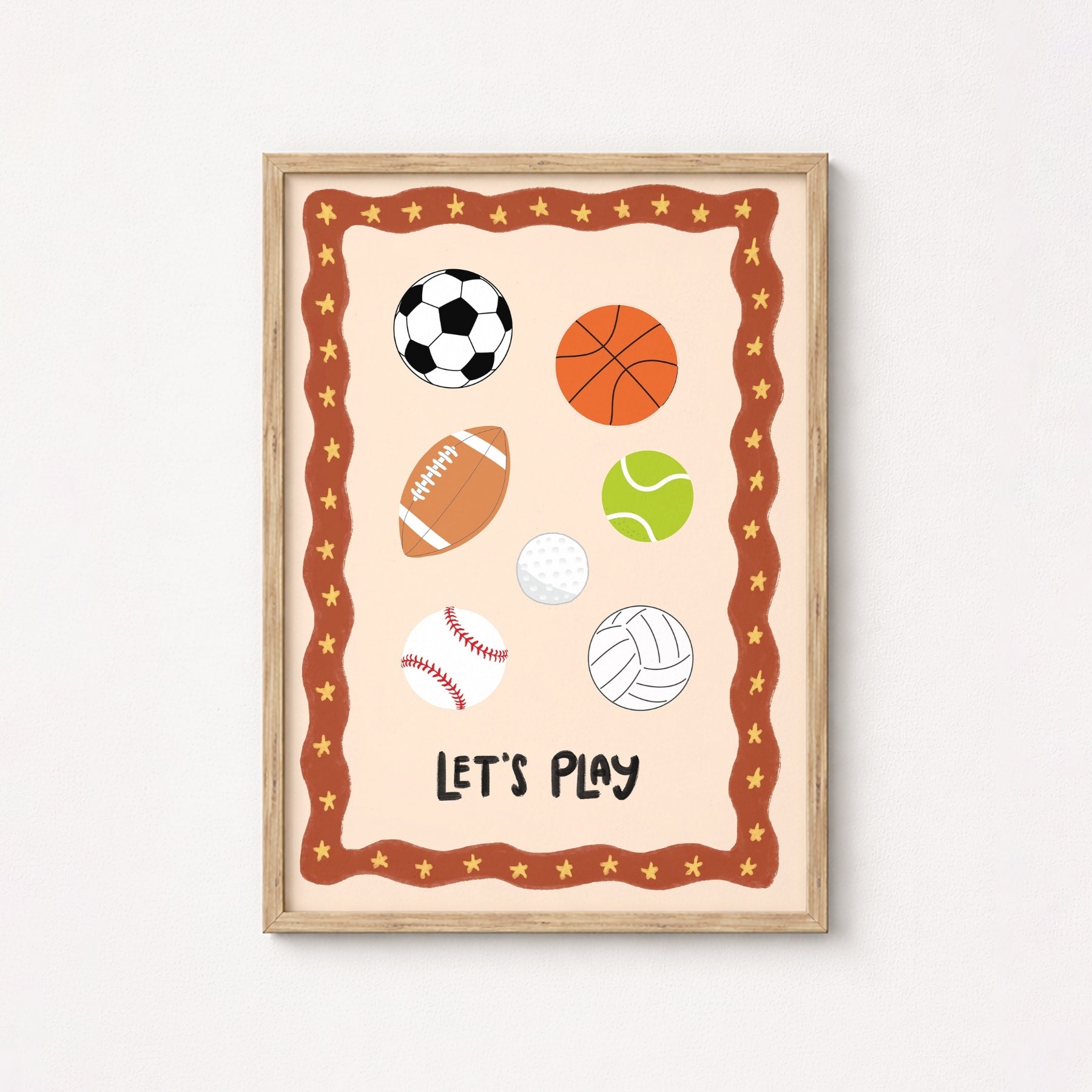 Let’s Play Sports Nursery Wall Art