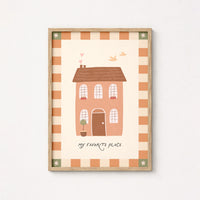 Stampa illustrata Casa accogliente