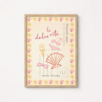 La Dolce Vita Print – Italian Summer Postcard Wall Art