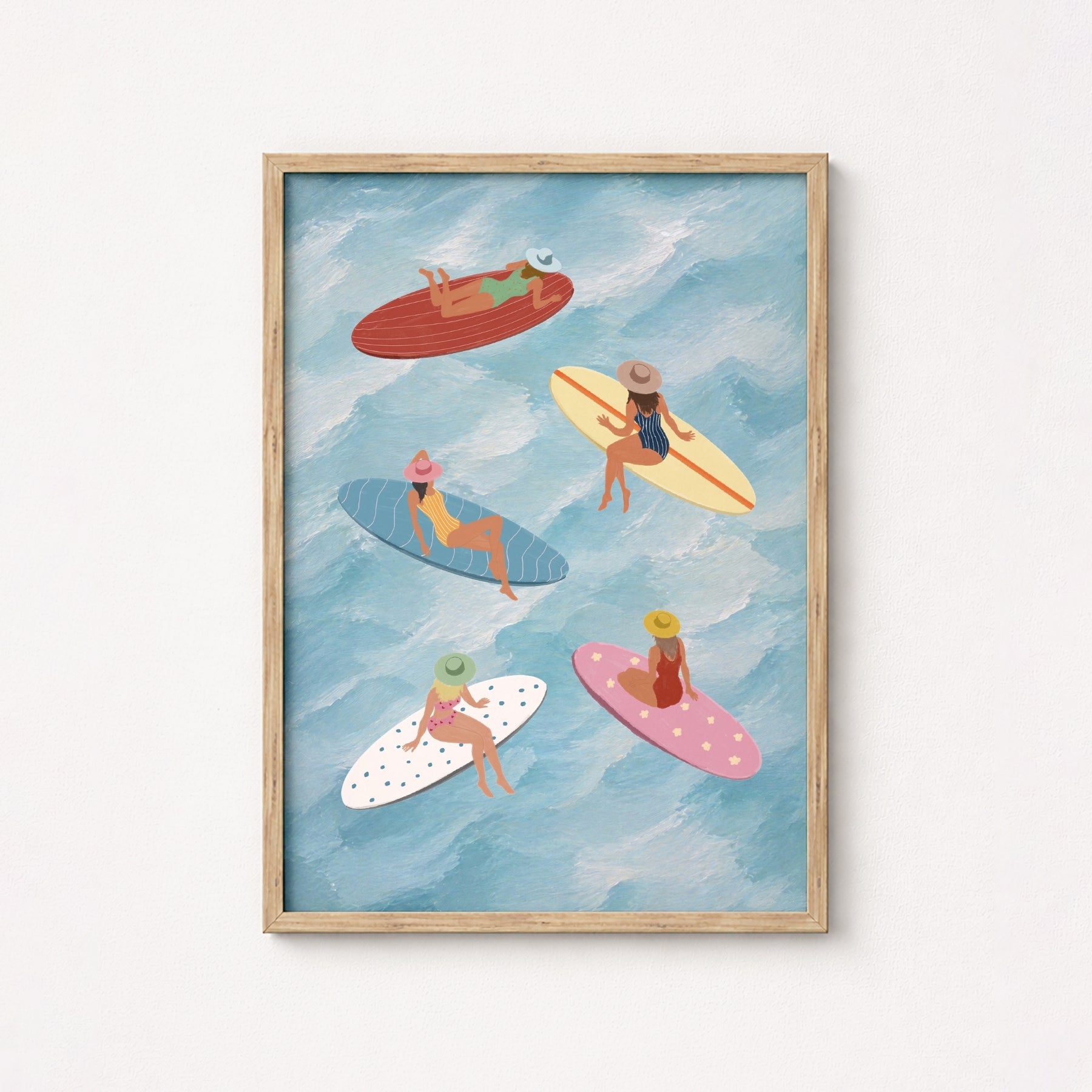 Surf Girls Wall Art