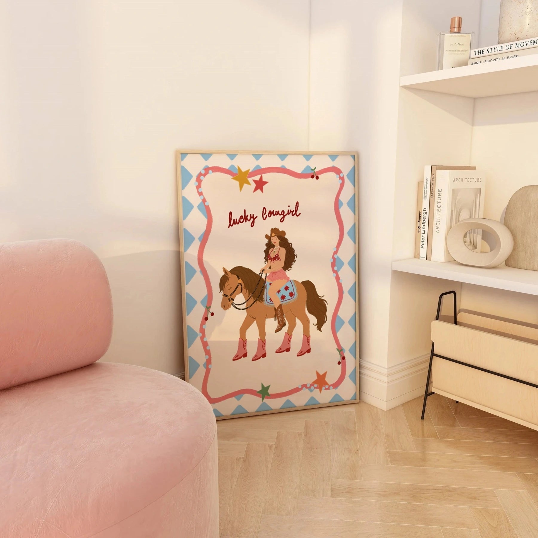 Lucky Cowgirl Wall Art