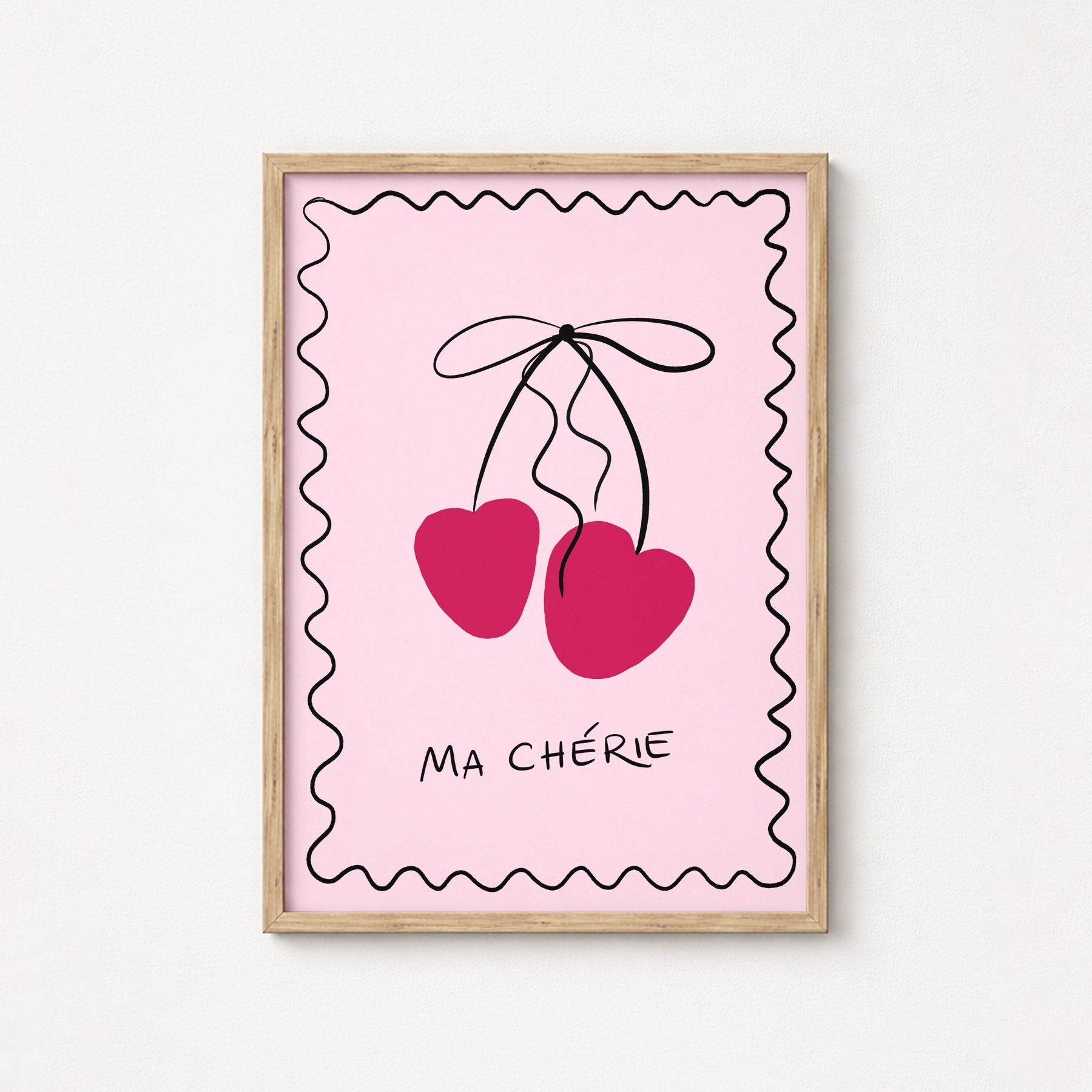 Cherry Wall Art – Pink French Print