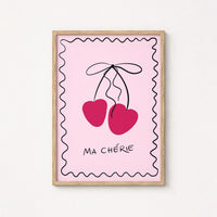 Cherry Wall Art – Pink French Print