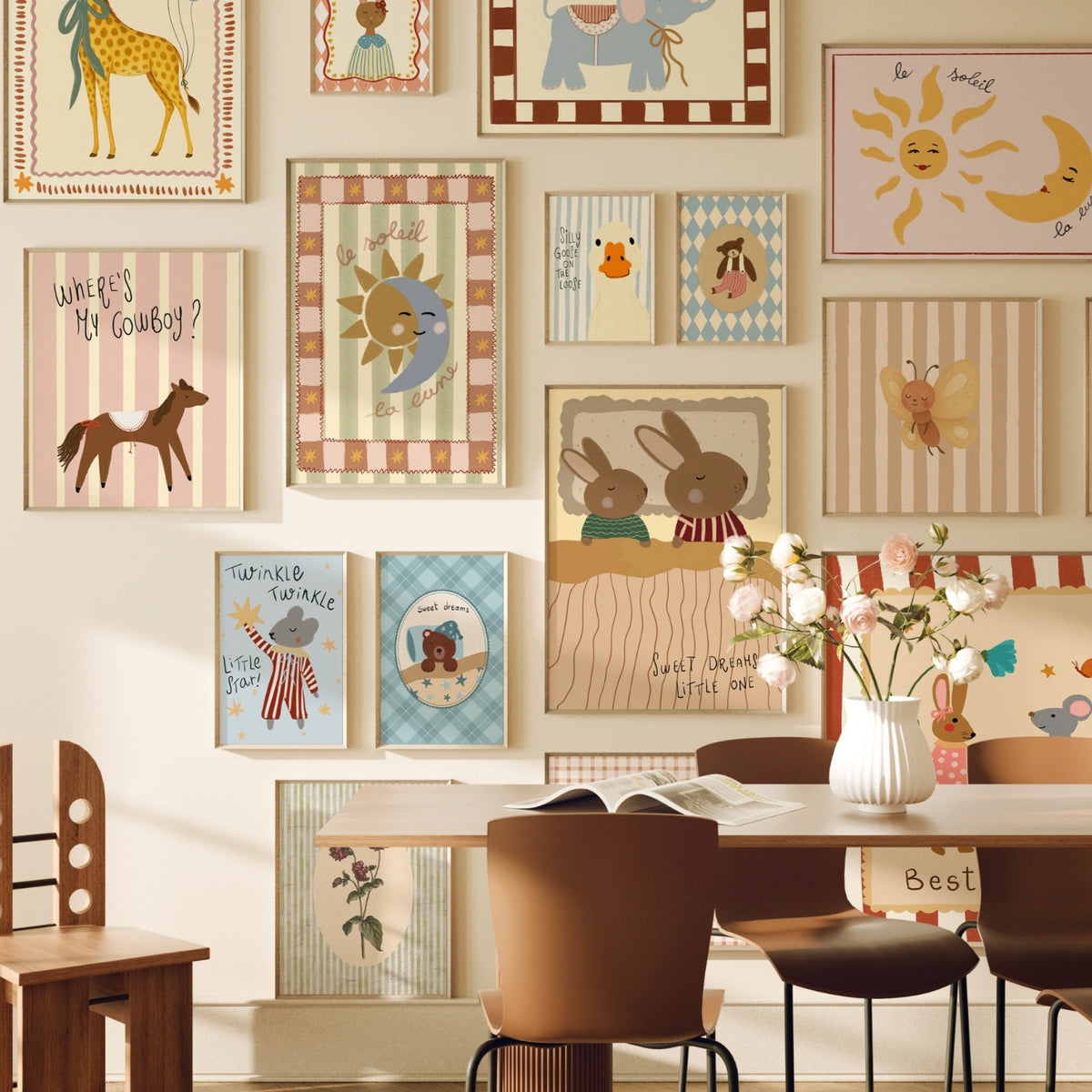 Hand-Drawn Vintage Nursery – 210+ Hand-Drawn Digital Prints (Instant D ...