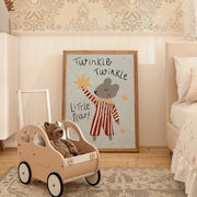Twinkle Little Star Mouse – Art mural pour chambre de bébé et enfants