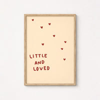 Stampa per la cameretta dei bambini Little and Loved