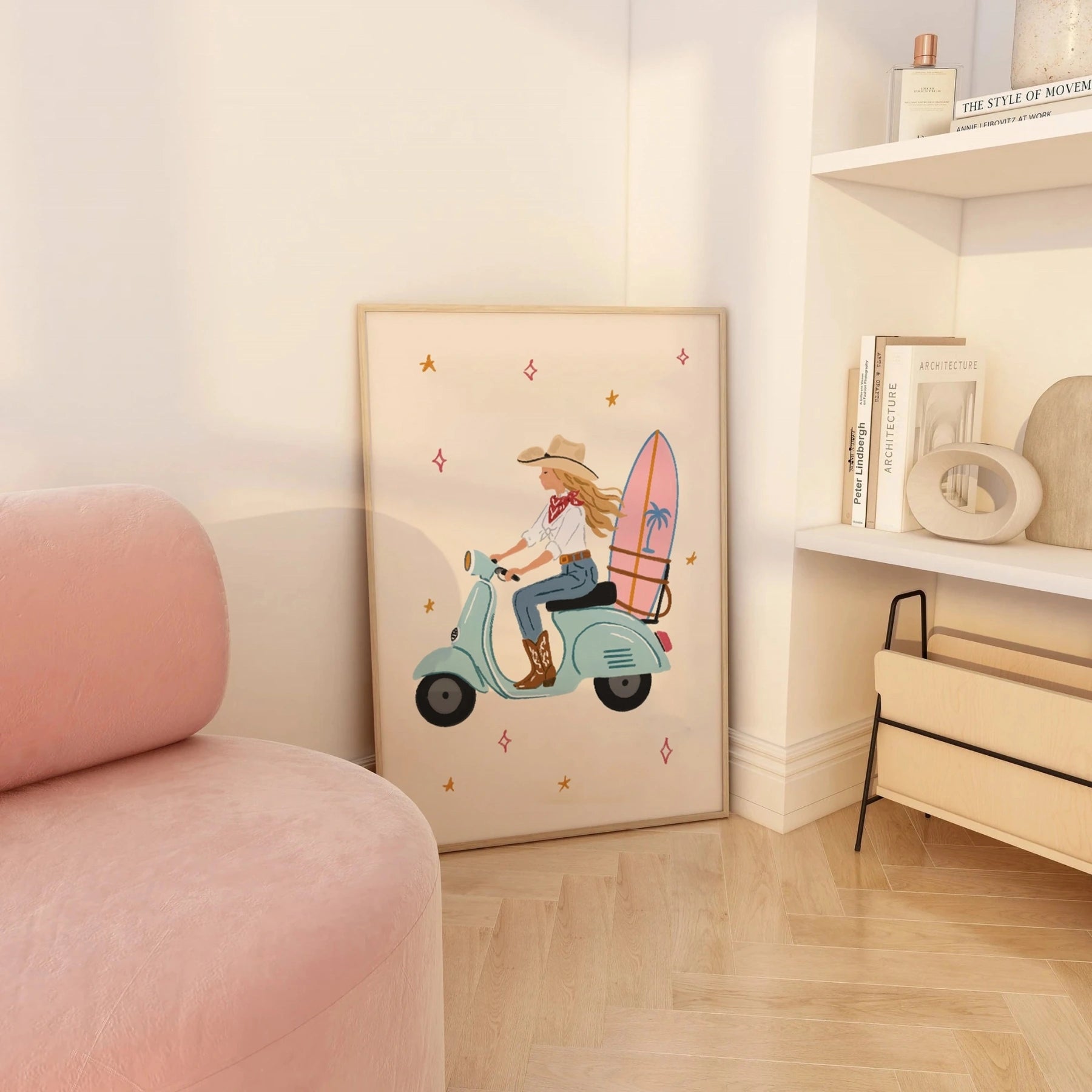 Affiche de Vespa surf