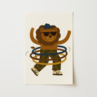 Cool Lion Nursery Print