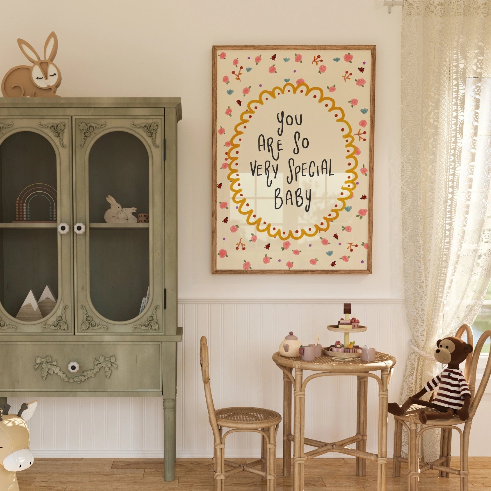 Arte murale floreale vintage