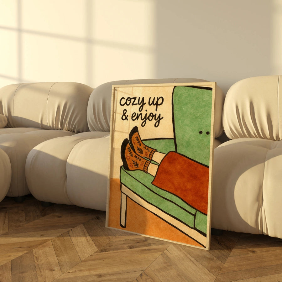 Cozy Autumn Wall Art - Relaxing Fall Quote Print