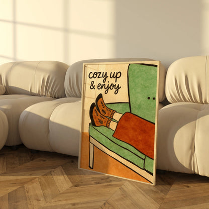 Cozy Autumn Wall Art - Relaxing Fall Quote Print